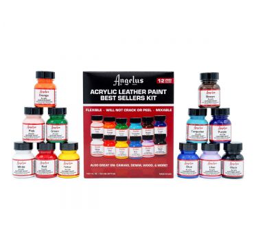 Pintura acrílica para cuero de Angelus - set superventas