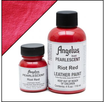 Pintura Pearlescent de Angelus, rojo Riot 