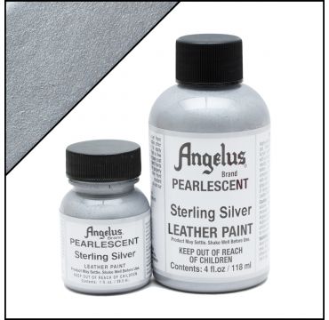 Pintura Pearlescent de Angelus, plata Sterling 